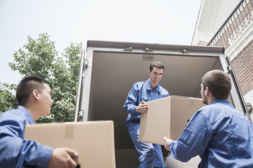 Van loading with secure cargo and safety checks
