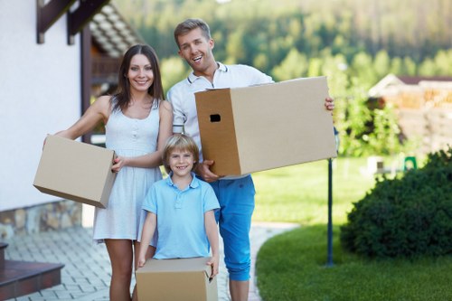 Moving truck supporting a residential move in Haringey