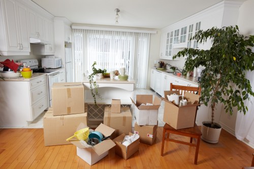 Business relocation team organising an office move in Haringey