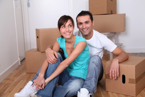 Careful packing supplies prepared for a home move in Haringey