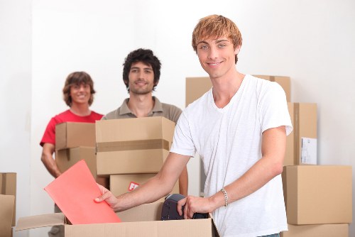 Office relocation team handling business equipment in Haringey